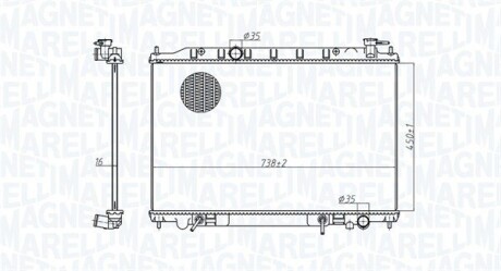 Радіатор MAGNETI MARELLI 350213179200