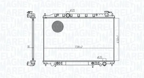 Радиатор MAGNETI MARELLI 350213179200