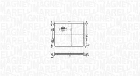 Радіатор HYUNDAI i20 MAGNETI MARELLI 350213179500