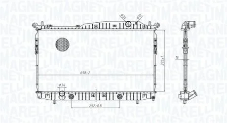Радиатор MAGNETI MARELLI 350213179600