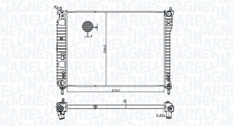 Радиатор MAGNETI MARELLI 350213179800