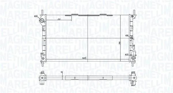 Радіатор MAGNETI MARELLI 350213181200 (фото 1)