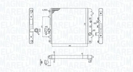 Радіатор OPEL AGILA 1.0-1.2 MAGNETI MARELLI 350213193100