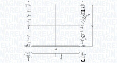 Радіатор MAGNETI MARELLI 350213194700