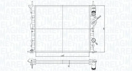 Радиатор MAGNETI MARELLI 350213194700