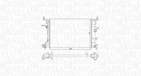 OPEL радіатор охолодження Vectra A/B 88- MAGNETI MARELLI 350213194800