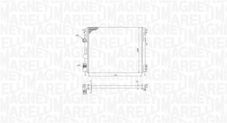 RENAULT радіатор охолодження Logan,Sandero,Kangoo 1.5dCi MAGNETI MARELLI 350213195200
