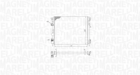 RENAULT радіатор охолодження Logan,Sandero,Kangoo 1.5dCi MAGNETI MARELLI 350213195200