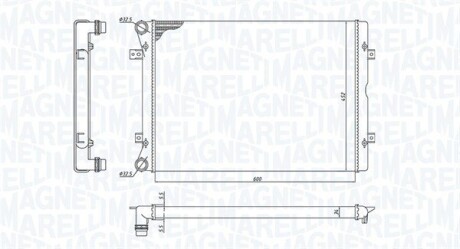 Радіатор VW-SHARAN 1.9-2.0 TDI 00- MAGNETI MARELLI 350213196100