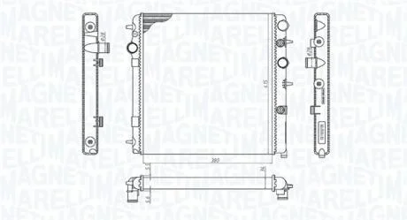 Радіатор, система охолодження двигуна MAGNETI MARELLI 350213198700