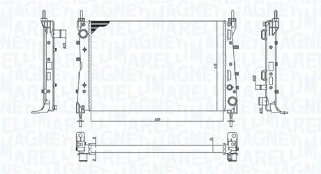 Радіатор, система охолодження двигуна MAGNETI MARELLI 350213199100