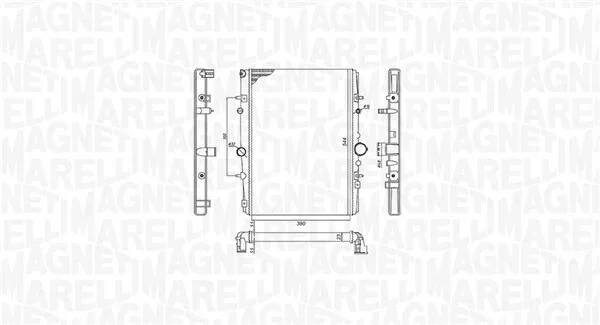Радиатор MAGNETI MARELLI 350213199400 (фото 1)
