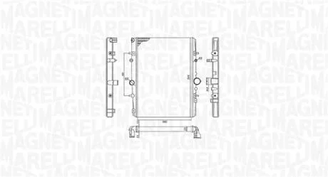 Радіатор MAGNETI MARELLI 350213199400