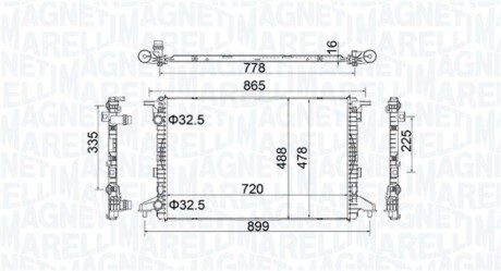 Радіатор MAGNETI MARELLI 350213201900