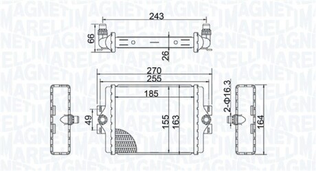 Радіатор BMW 3 F30 MAGNETI MARELLI 350213202500