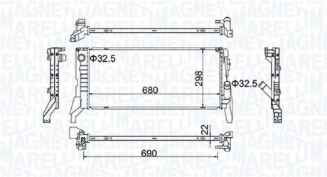 Радиатор MAGNETI MARELLI 350213202700