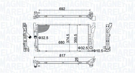 Радіатор MAGNETI MARELLI 350213202800