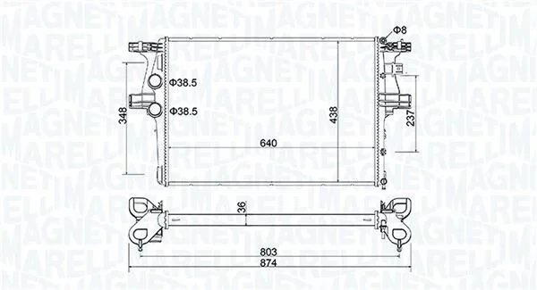Радіатор MAGNETI MARELLI 350213204600 (фото 1)