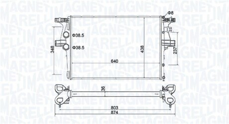 Радіатор MAGNETI MARELLI 350213204600