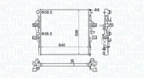 Радіатор MAGNETI MARELLI 350213204700