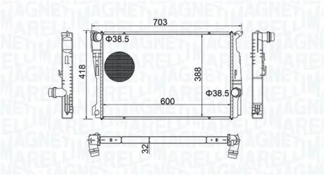 Радиатор MAGNETI MARELLI 350213209100