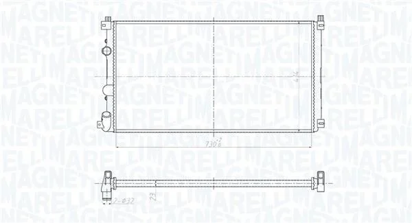 Радіатор MAGNETI MARELLI 350213209500 (фото 1)