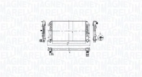 Радіатор двигуна MAGNETI MARELLI 350213212600