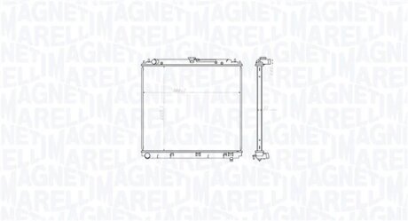 Радіатор, система охолодження двигуна MAGNETI MARELLI 350213212800