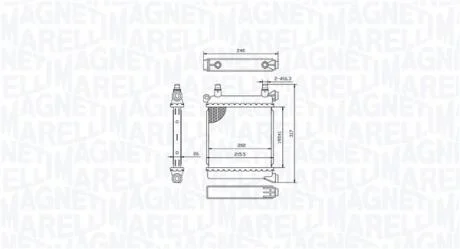 Радіатор двигуна MAGNETI MARELLI 350213214500