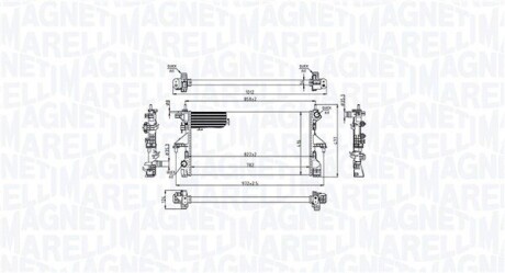 CITROEN Радіатор охолодження Jumper, Fiat Ducato, Peugeot Boxer 2.2/3.0HDI 06- MAGNETI MARELLI 350213215200