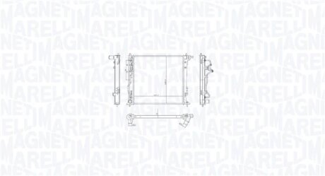 HYUNDAI Радіатор системи охолодження двигуна TUCSON 2.0 15-, KIA MAGNETI MARELLI 350213216300
