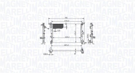 Радіатор MAGNETI MARELLI 350213217900