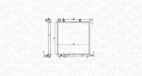 Радіатор CITROEN C3 PEUGEOT 207 [] MAGNETI MARELLI 350213819000