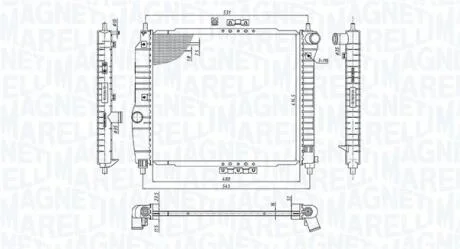 Радіатор DAEWOO KALOS 1.2-1.4 [] MAGNETI MARELLI 350213891000