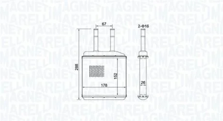 Радіатор печі MAGNETI MARELLI 350218420000