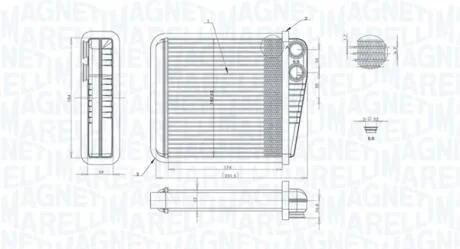 Радиатор печи MAGNETI MARELLI 350218423000