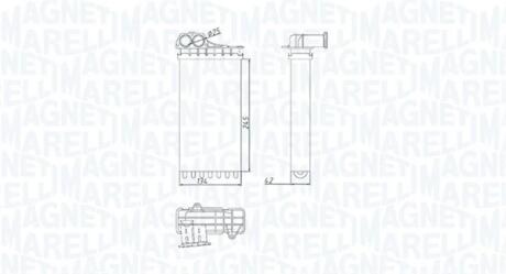 PEUGEOT радіатор опалення 206/307,Citroen C3 I,Xsara Picasso MAGNETI MARELLI 350218436000