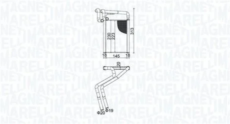 Радиатор печки MAGNETI MARELLI 350218488000