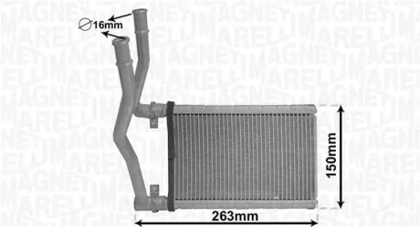 Радіатор пічки MAGNETI MARELLI 350218490000