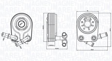 Масляний радіатор MAGNETI MARELLI 350300000100