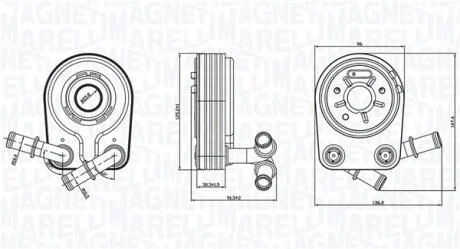 Масляний радіатор MAGNETI MARELLI 350300000100
