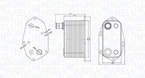 Охолоджувач мастила MAGNETI MARELLI 350300000200 (фото 1)