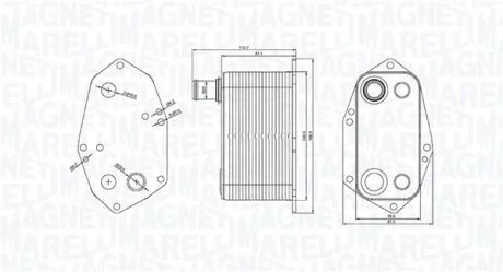 Охолоджувач мастила MAGNETI MARELLI 350300000200