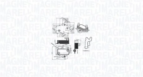 Охолоджувач мастила MAGNETI MARELLI 350300000400