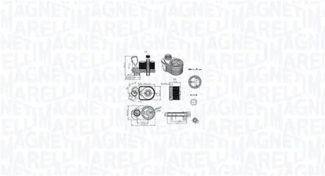 Охолоджувач оливи, моторна олива MAGNETI MARELLI 350300001100