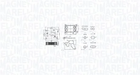 Масляний радіатор MAGNETI MARELLI 350300001300