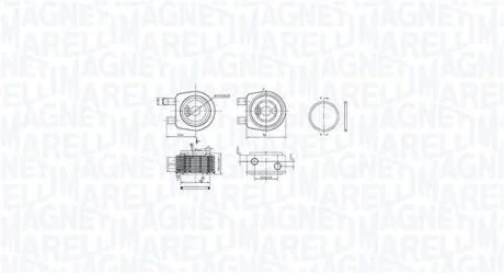 Охолоджувач оливи, моторна олива MAGNETI MARELLI 350300001900