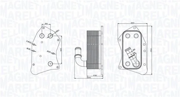 Охолоджувач мастила MAGNETI MARELLI 350300002300 (фото 1)