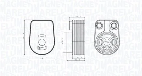 Охолоджувач оливи, моторна олива MAGNETI MARELLI 350300002800