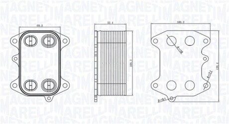 Охолоджувач мастила MAGNETI MARELLI 350300003300